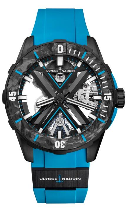 Ulysse Nardin Diver X Skeleton Azure 3723-170-2B/3A Replica Watch